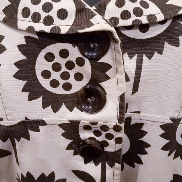 Beebop & Wally Hazel Retro Coat Brown Size Medium - Picture 4 of 6